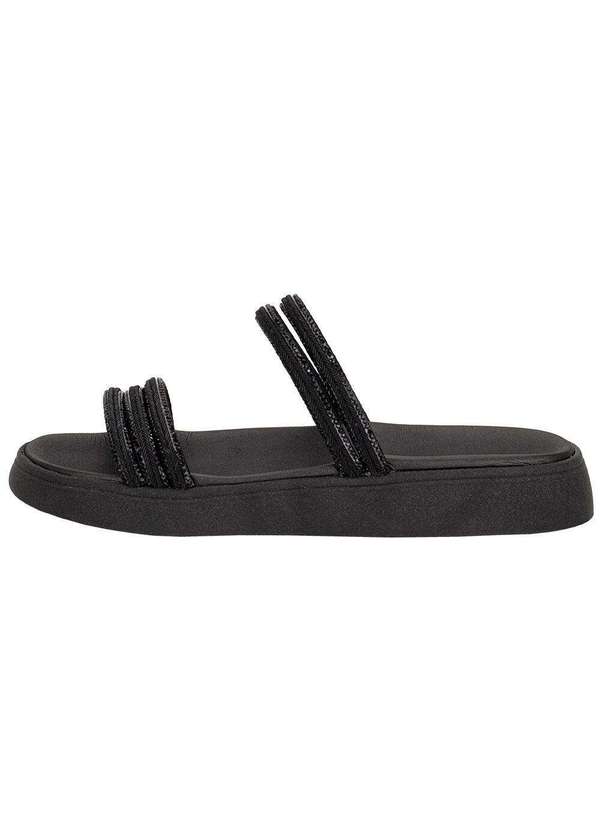 Moleca - Tamanco Feminino Flat Moleca 5469135 Preto 2