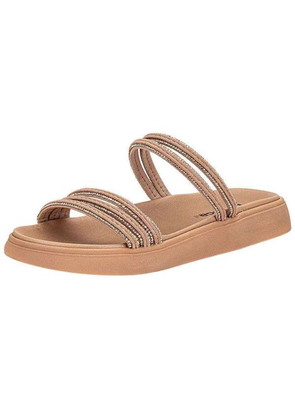 Moleca - Tamanco Feminino Flat Moleca 5469135 Salmão