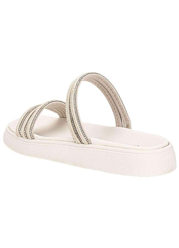 Moleca - Tamanco Feminino Flat Moleca 5469135 Marfim 3