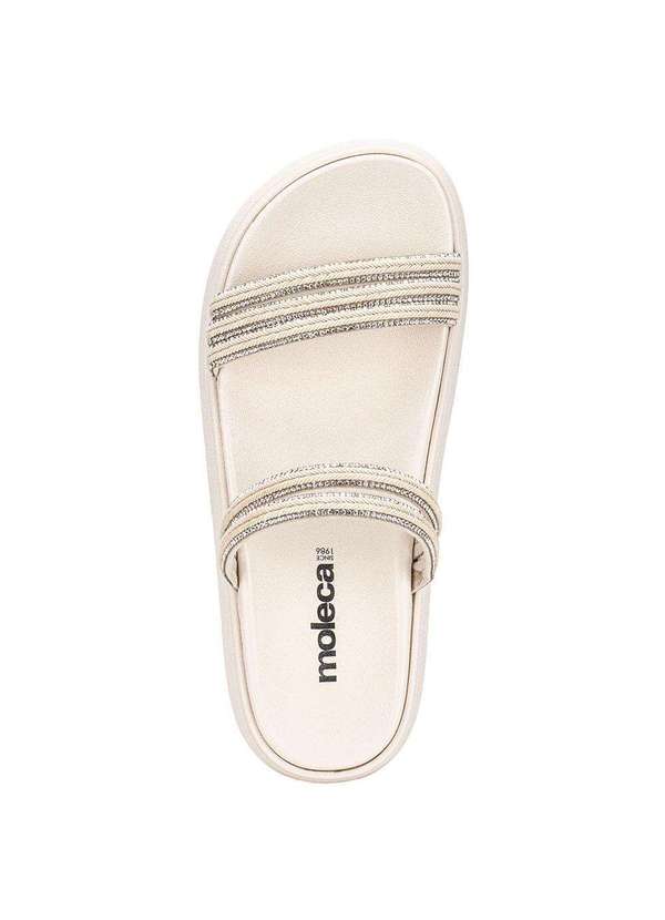 Moleca - Tamanco Feminino Flat Moleca 5469135 Marfim 5