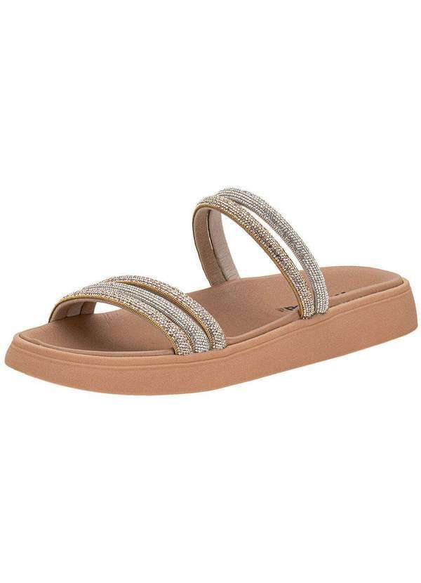 Moleca - Tamanco Feminino Flat Moleca 5469135 Salmão