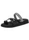 Moleca - Tamanco Feminino Flat Moleca 5469145 - Preto/Branco - variação: - Preto/Branco