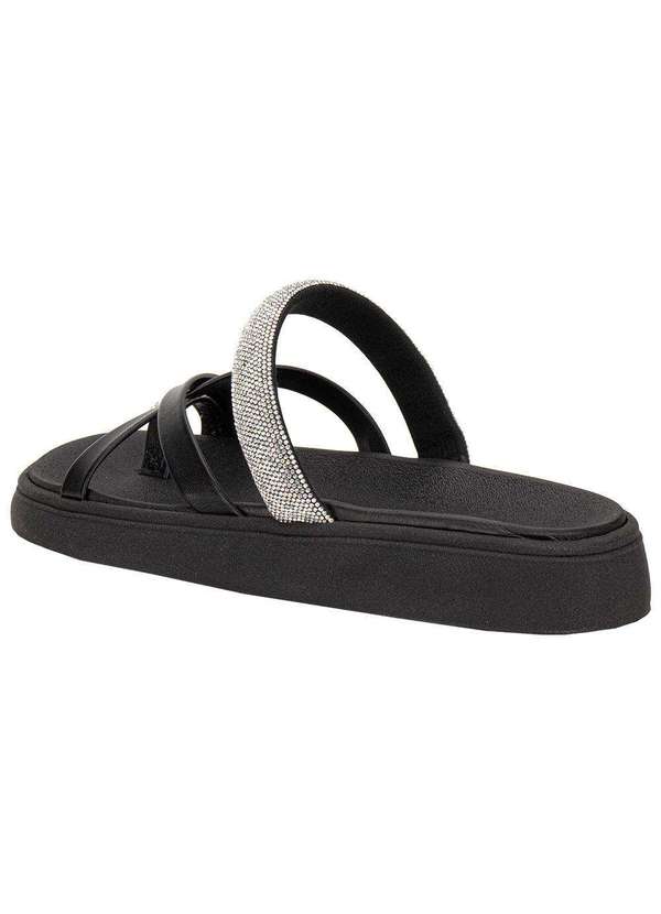 Moleca - Tamanco Feminino Flat Moleca 5469147 - Preto 2