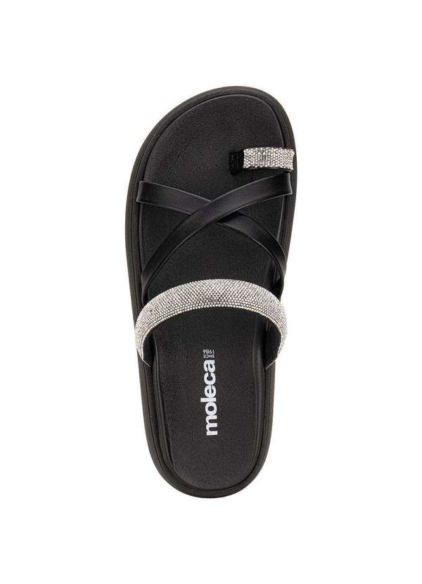 Moleca - Tamanco Feminino Flat Moleca 5469147 - Preto 4