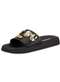 Moleca - Tamanco Feminino Flat Moleca 5469151 Salmão - variação: Preto