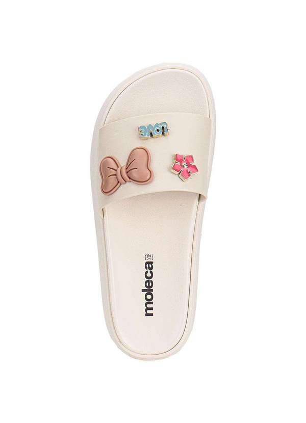 Moleca - Tamanco Feminino Flat Moleca 5469151 Branco/Off 5