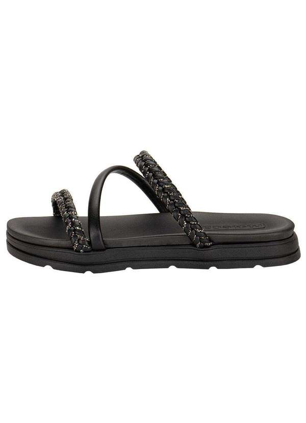 Moleca - Tamanco Feminino Flat Moleca 5490114 - Preto 2