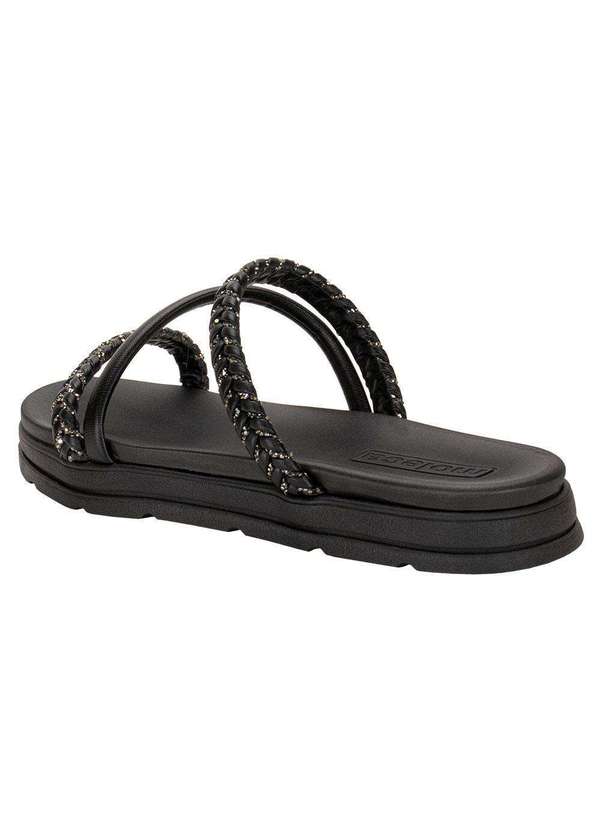 Moleca - Tamanco Feminino Flat Moleca 5490114 - Preto 3