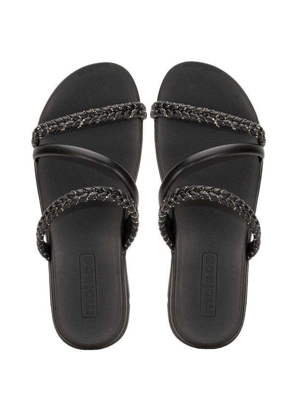Moleca - Tamanco Feminino Flat Moleca 5490114 - Preto 5
