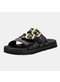 Moleca - Tamanco Feminino Flat Moleca 5490124 - Branco/Off - variação: - Preto