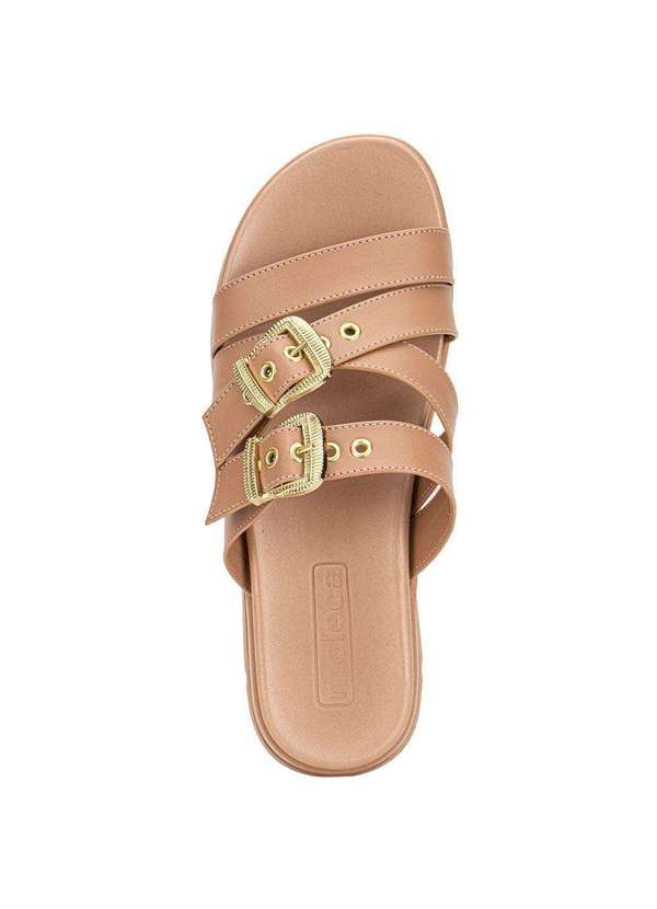 Moleca - Tamanco Feminino Flat Moleca 5490124 - Salmão 5
