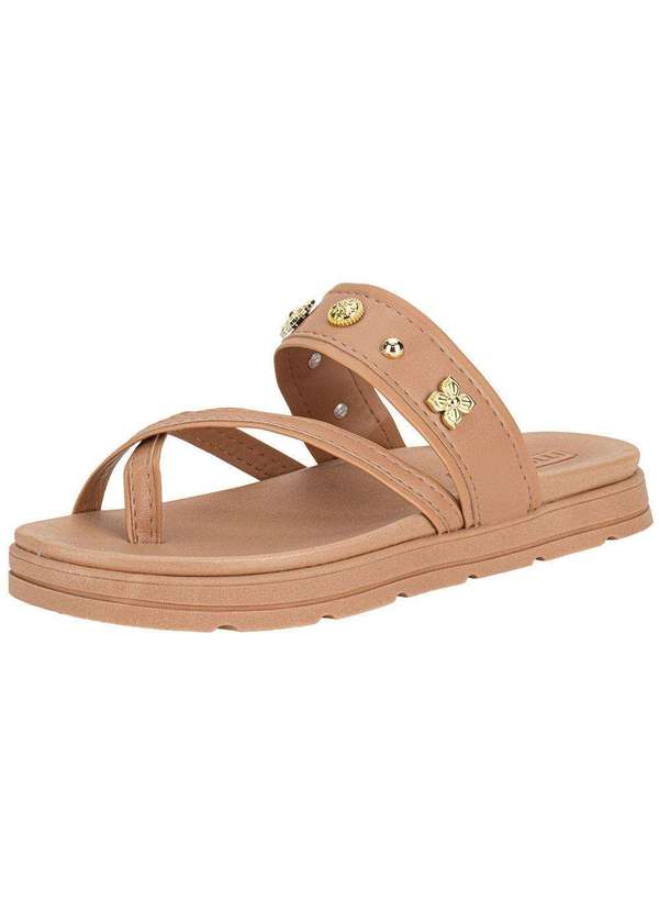 Moleca - Tamanco Feminino Flat Moleca 5490125 Salmão