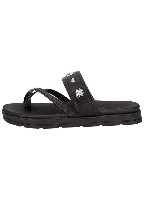 Moleca - Tamanco Feminino Flat Moleca 5490125 Preto 2