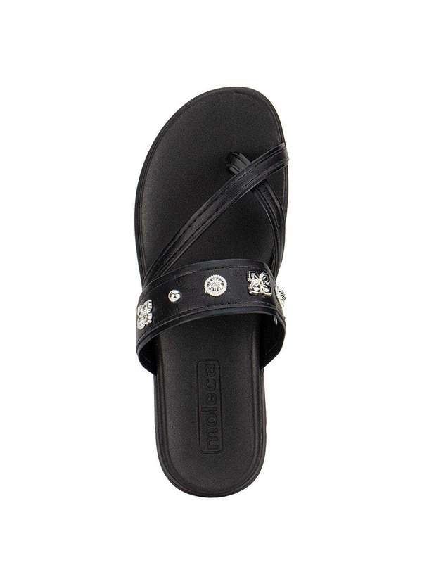 Moleca - Tamanco Feminino Flat Moleca 5490125 Preto 5