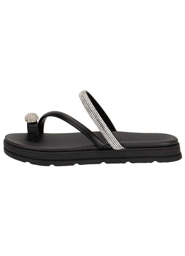 Moleca - Tamanco Feminino Flat Moleca 5490127 Preto 3