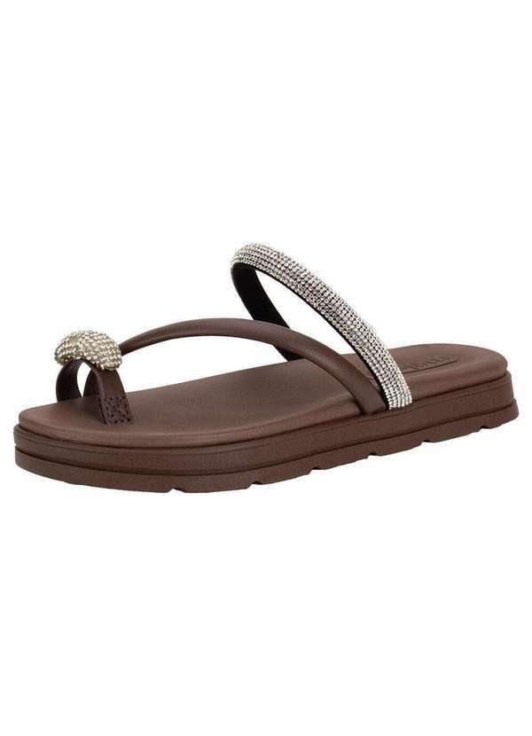 Moleca - Tamanco Feminino Flat Moleca 5490127 Café