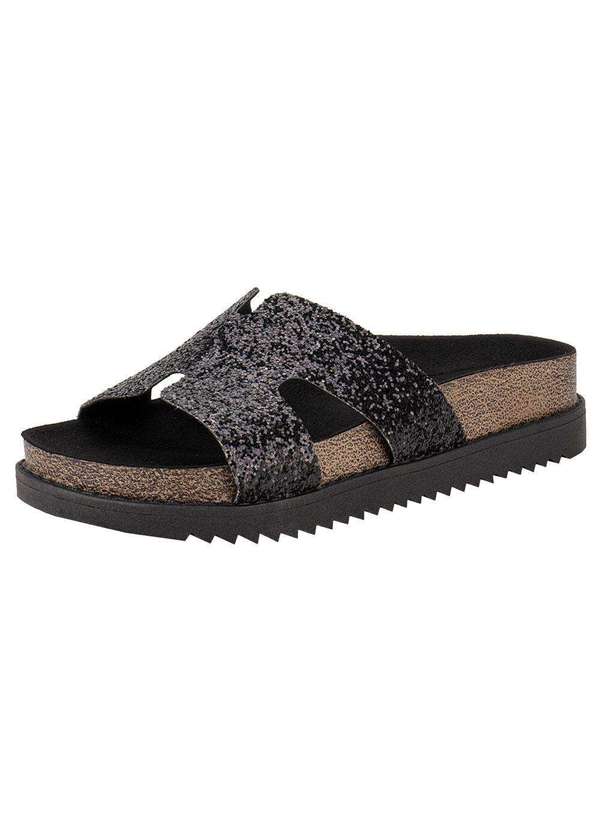Moleca - Tamanco Feminino Flat Moleca 5500100 - Preto