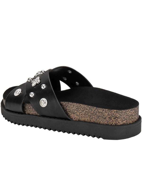 Moleca - Tamanco Feminino Flat Moleca 5500112 Preto 3