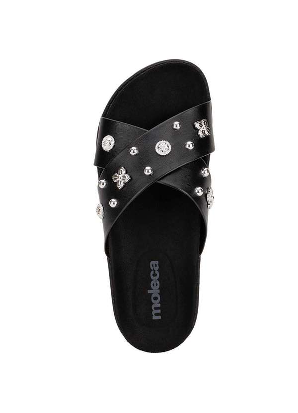 Moleca - Tamanco Feminino Flat Moleca 5500112 Preto 5
