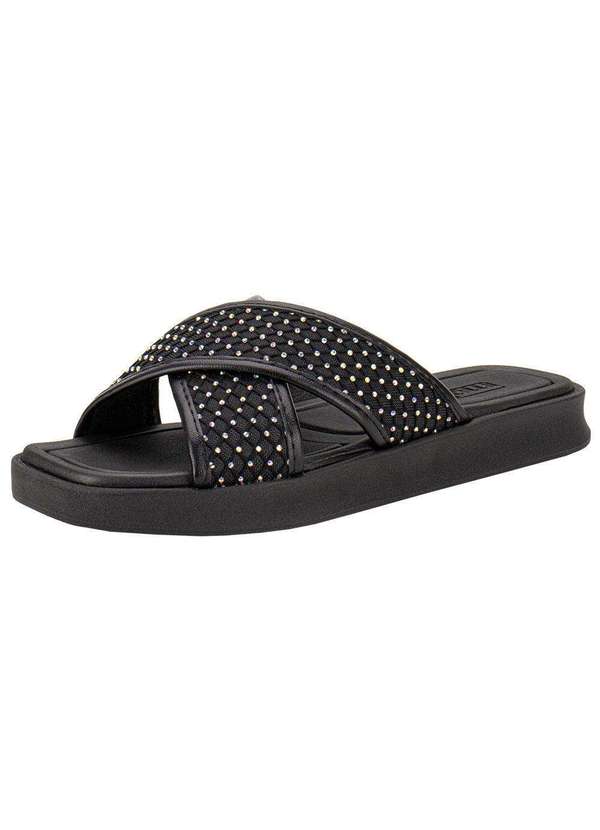 Moleca - Tamanco Feminino Flat Moleca 5506104 - Preto