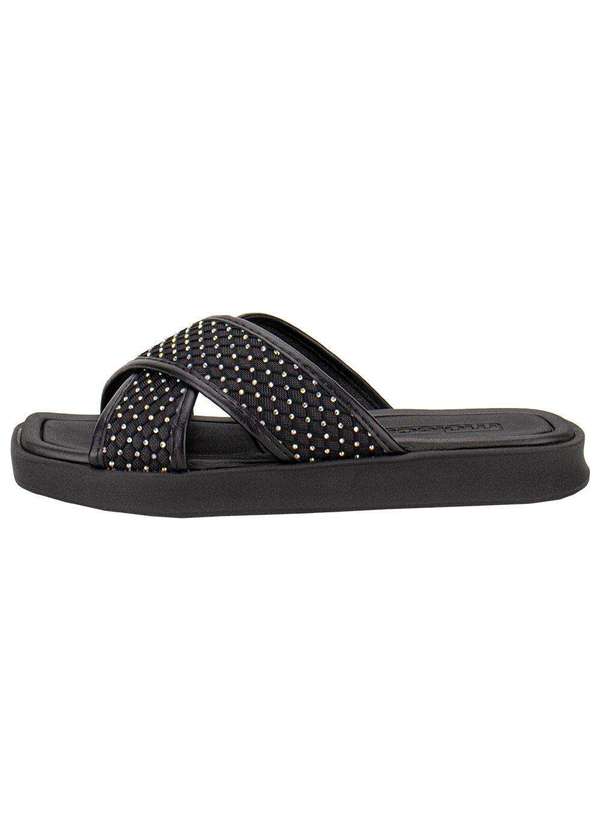 Moleca - Tamanco Feminino Flat Moleca 5506104 - Preto 2