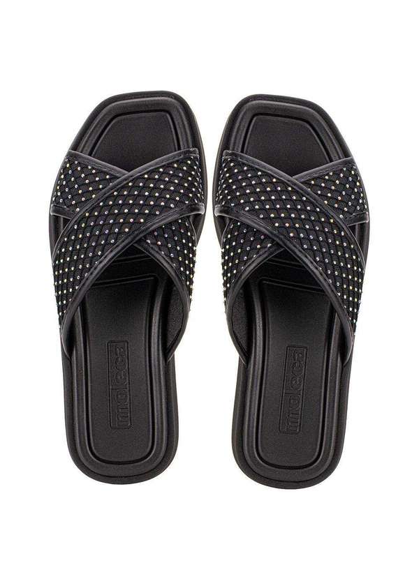 Moleca - Tamanco Feminino Flat Moleca 5506104 - Preto 5