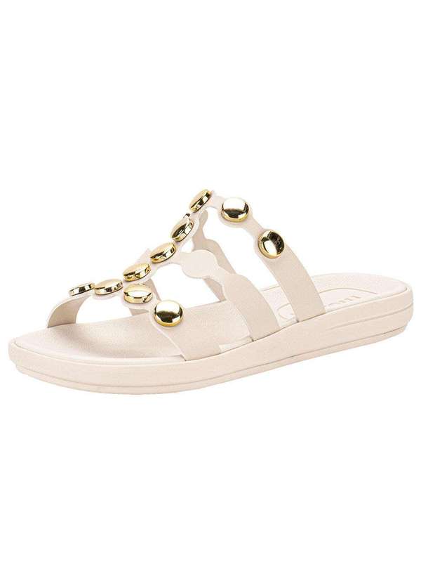Moleca - Tamanco Feminino Flat Moleca 5525105 - Marfim