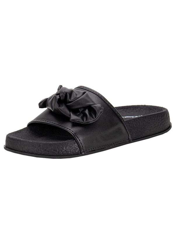 Moleca - Tamanco Feminino Flat Moleca 5538103 - Preto