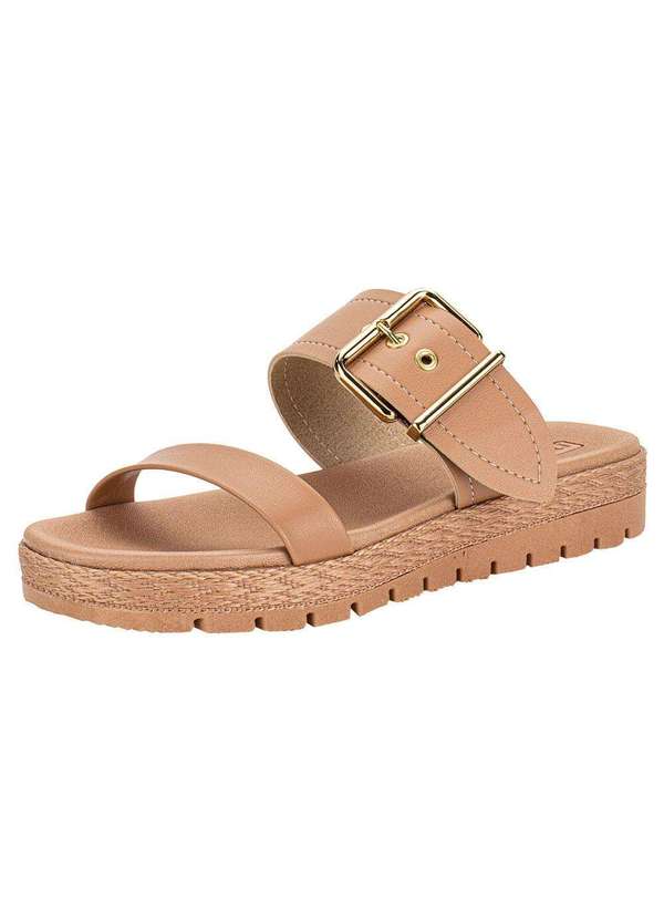 Moleca - Tamanco Feminino Flat Moleca 5539102 - Salmão 1