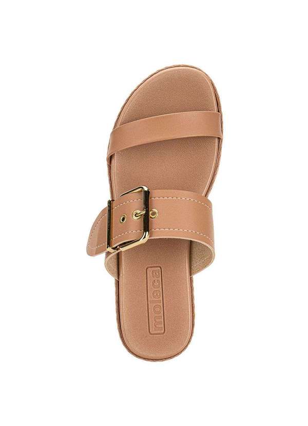 Moleca - Tamanco Feminino Flat Moleca 5539102 - Salmão 5