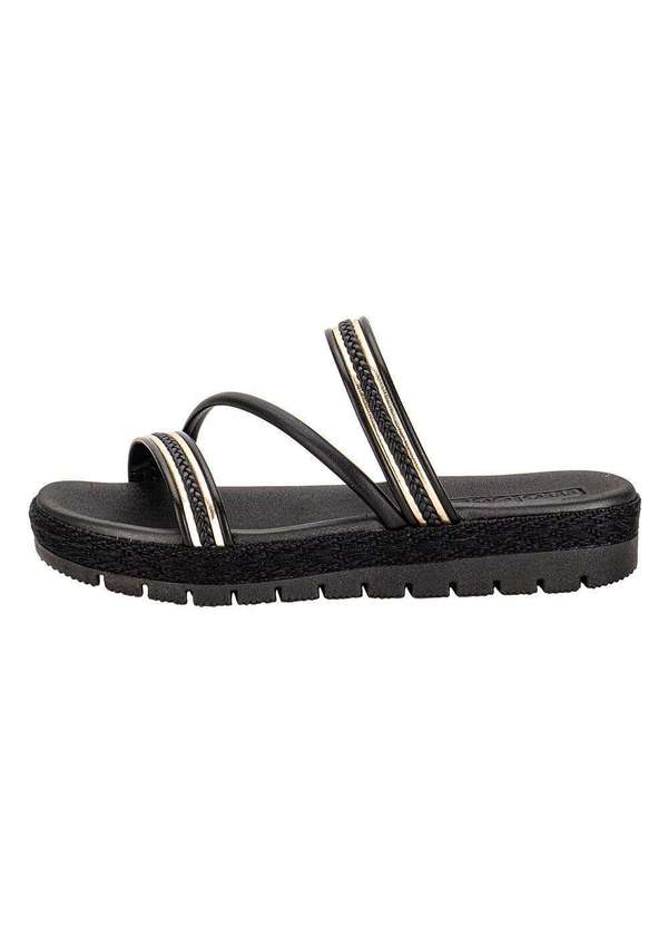 Moleca - Tamanco Feminino Flat Moleca 5539105 - Preto 2