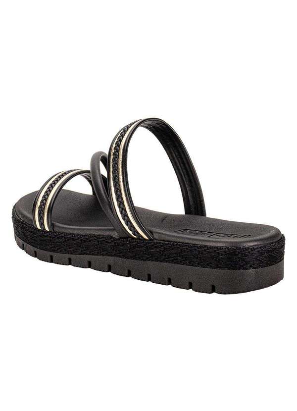 Moleca - Tamanco Feminino Flat Moleca 5539105 - Preto 3