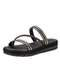 Moleca - Tamanco Feminino Flat Moleca 5539105 - Marfim - variação: - Preto