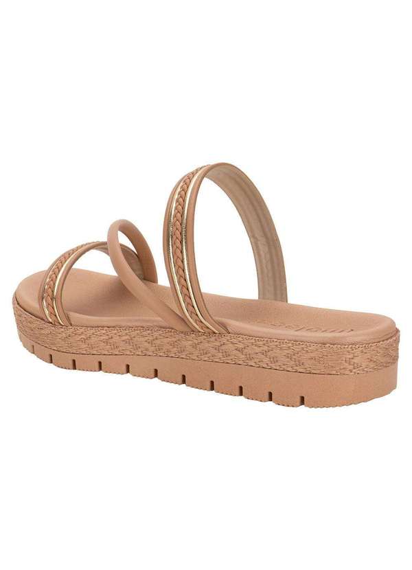 Moleca - Tamanco Feminino Flat Moleca 5539105 - Salmão 3