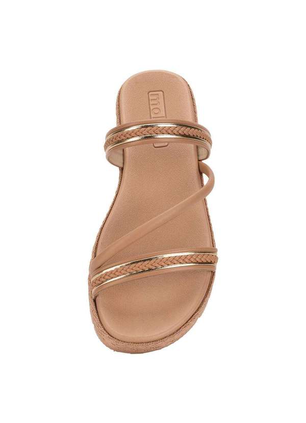 Moleca - Tamanco Feminino Flat Moleca 5539105 - Salmão 5