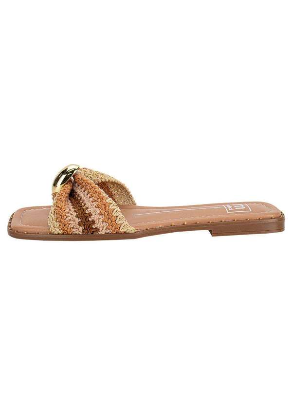 Moleca - Tamanco Feminino Flat Moleca 5547107 - Salmão 2