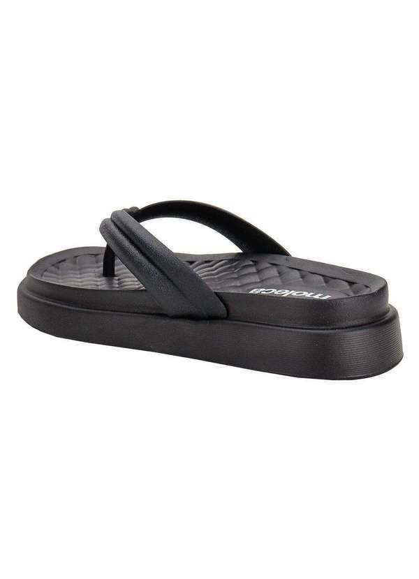 Moleca - Tamanco Feminino Flat Moleca 5554100 Preto 3