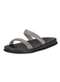 Moleca - Tamanco Feminino Flat Moleca 5556100 - Preto/Branco - variação: - Preto/Branco