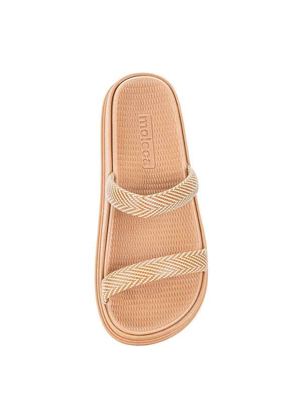 Moleca - Tamanco Feminino Flat Moleca 5556100 - Salmão 5