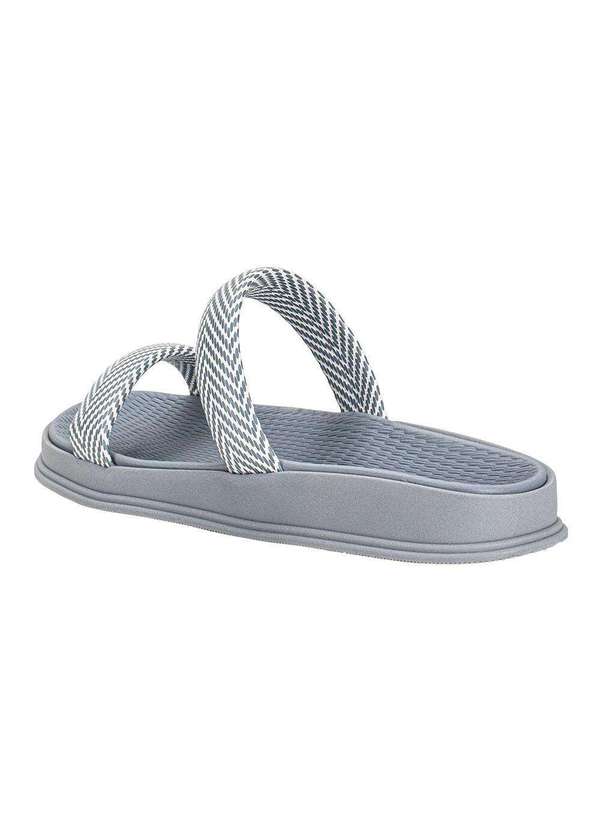 Moleca - Tamanco Feminino Flat Moleca 5556100 - Azul/Branco 3
