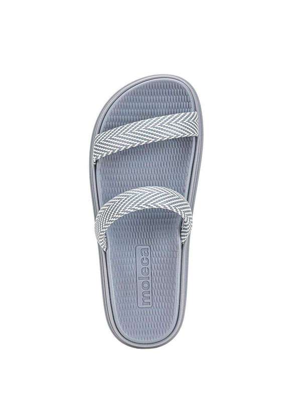 Moleca - Tamanco Feminino Flat Moleca 5556100 - Azul/Branco 5