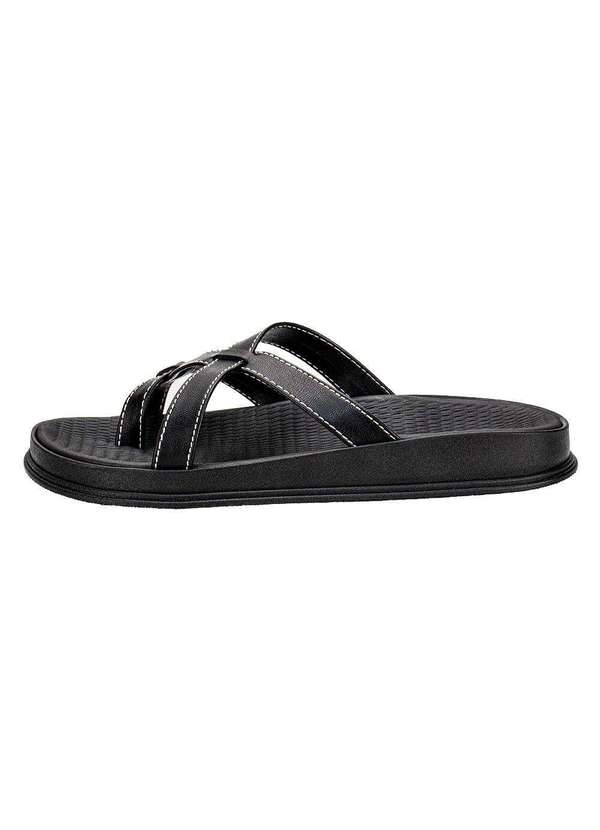 Moleca - Tamanco Feminino Flat Moleca 5556101 - Preto 2