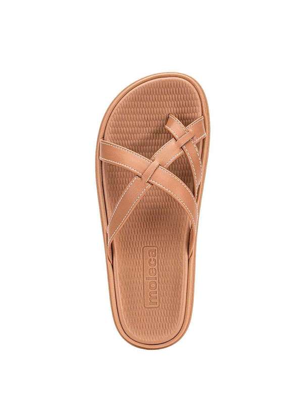 Moleca - Tamanco Feminino Flat Moleca 5556101 - Salmão 5