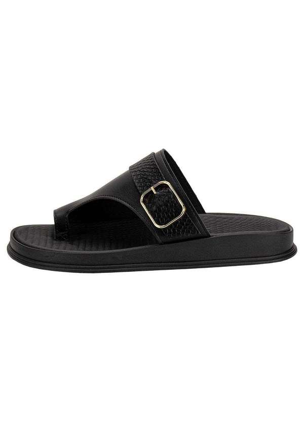 Moleca - Tamanco Feminino Flat Moleca 5556102 - Preto 2