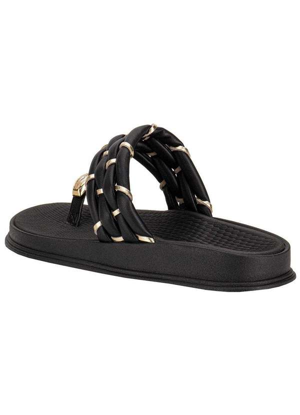 Moleca - Tamanco Feminino Flat Moleca 5556111 Preto 3