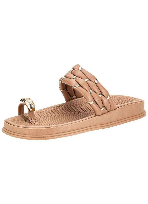 Moleca - Tamanco Feminino Flat Moleca 5556111 Salmão