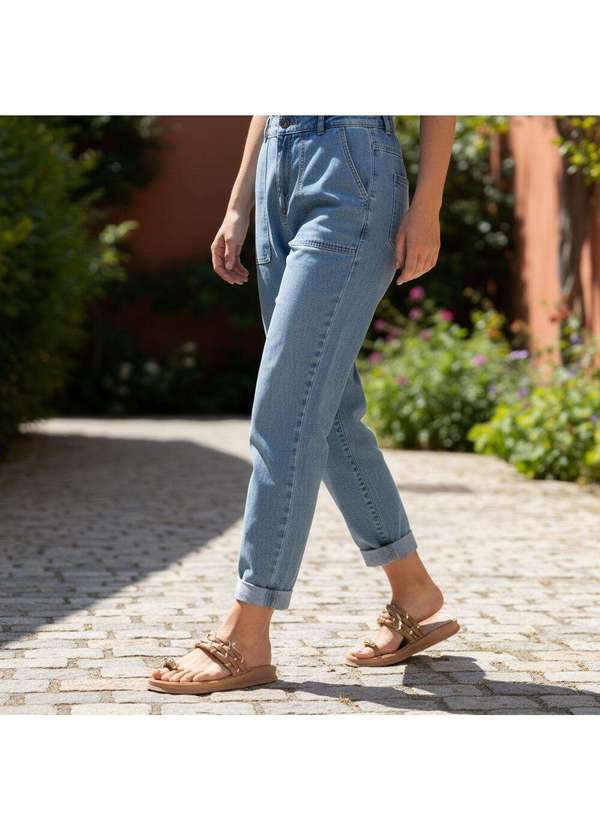 Moleca - Tamanco Feminino Flat Moleca 5556111 Salmão 2