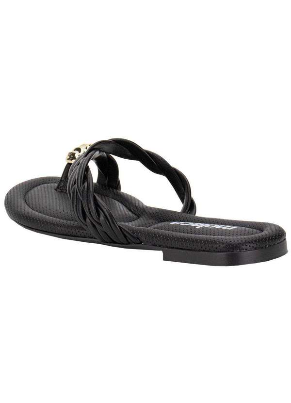 Moleca - Tamanco Feminino Flat Moleca 5570102 Preto 3