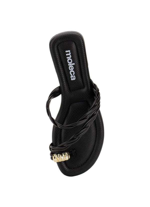 Moleca - Tamanco Feminino Flat Moleca 5570102 Preto 5