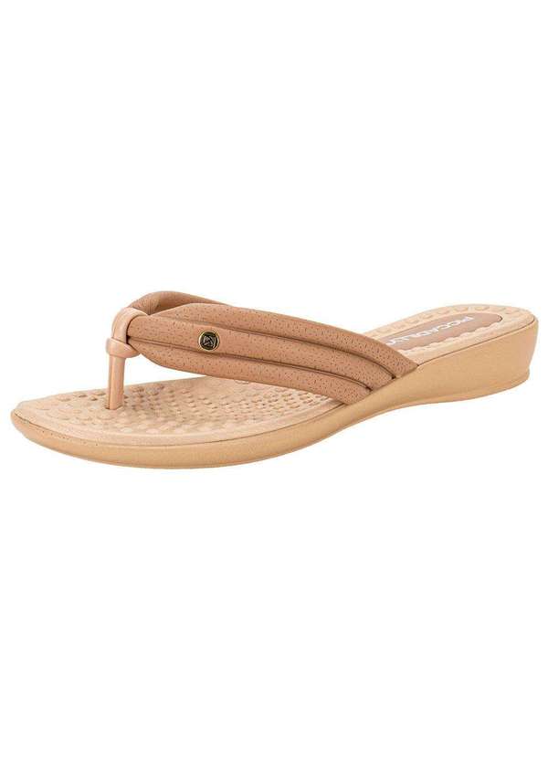 Piccadilly - Tamanco Feminino Flat Piccadilly 500371 - Bege